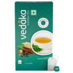 Vedaka Detoxifying Kahwa Tea | 100 teabags | Contains Salt, Ginger, Tulsi, Cinnamon, Black Pepper, Cloves, Nutmeg, Asafoetida & Cardamom Seed | Natural Body Cleanser, 180 gram - Fast Shipping to USA & Canada