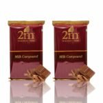 Konfiz 2M Milk Chocolate Compound Slab Perfect For Baking,Cake Decorating,Topping,Molding&Dipping(Pack Of 2,500 Gm) - Fast Shipping to USA & Canada