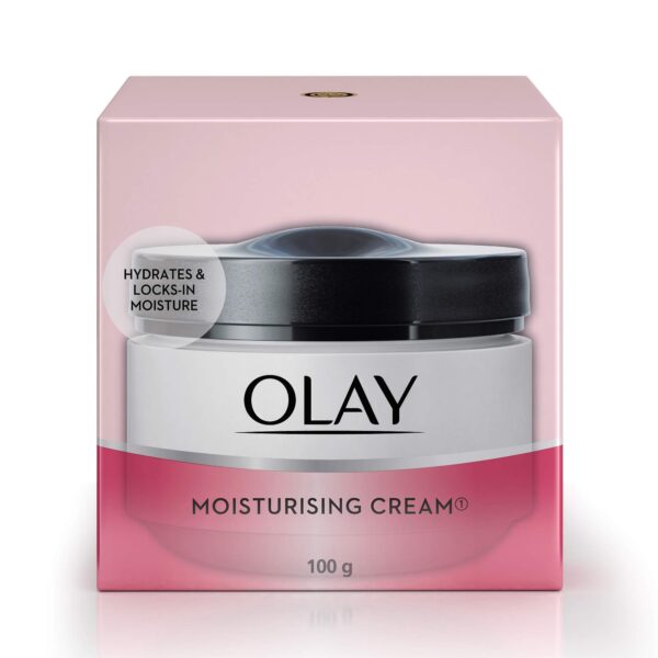 Olay Moisturising Cream | Hydrates and Locks in Moisture | Light Weight and Non Greasy | Normal, Oily, Dry & Combination Skin l 100g - Fast Shipping to USA & Canada