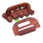 FA INDUSTRIES Wooden 10 Wheel massager (8x3.5 cm), Wooden Handle massager (6x3.5 cm) Combo Kit (Set of 2) (Only Massager Manufacturering) - Fast Shipping to USA