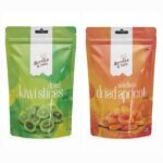 Berries And Nuts Premium Dried Apricot & Dried Kiwi Combo | Dried Apricot 200 Grams Pouch and Dried Kiwi Slices 200 Grams Pouch | 400 Grams - Fast Shipping to USA & Canada