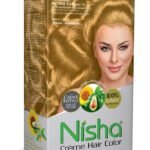Nisha Cream Hair Color With Rich, Bright, Permanent Hair Color Cream Formula Smooth Care For Your Precious Hair! 150gm Golden Blonde 8.1 (Pack of 1) - Fast Shipping to USA & Canada