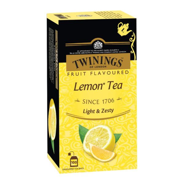 Twinings Lemon Black Tea, 100 Tea Bags,200 Grams - Fast Shipping to USA & Canada