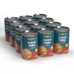 Abbie's Chick Peas 1200 g (400 g X 12 units) | Precooked Chickpeas Best For Indian Curry, Salad, Boiled | Ready To Eat & Ready To Cook Chickpeas (Set of 12) - Fast Shipping to USA & Canada