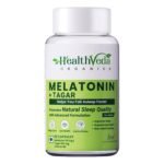 HEALTH VEDA ORGANICS PRIVATE LIMITED Melatonin (10 Mg) + Tagar (125 Mg) | 60 Veg Capsules | For Better Sleep & Relaxation | Healthy Sleep Cycle (Non Habit Forming) | For Both Men & Women - Fast Shipping to USA