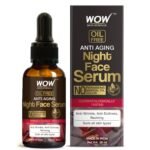 WOW Skin Science Anti Aging Night Face Serum - OIL FREE - Anti Wrinkle, Anti Dullness, Reviving - No Parabens, Silicones & Color - 50mL - Fast Shipping to USA & Canada