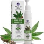 Ayouthveda Hemp Seed Under Eye Gel with Cooling Massage Roller|For Puffy Eyes, Dark Circles, Wrinkles & Fine Lines|With Hemp Seed Oil, Almond oil & Coffee| (Pack of 1;15ml) - Fast Shipping to USA & Canada