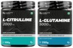 Carbamide Forte L Citrulline Powder 2000mg 50 SERVINGS - 100g| L Glutamine Powder | Glutamine Supplement for Men | Unflavoured - 250 Grams - Fast Shipping to USA
