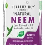 HealthyHey Nutrition Neem Leaf Extract (Indica), 60 Veg. Capsules - Natures Miracle Detoxifying Agent. Promotes Healthy Respiratory, Digestive and Immune System - No GMO. Gluten Free. - Fast Shipping to USA