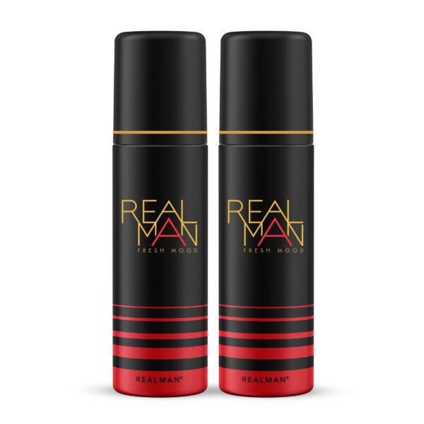 FOGG Men Realman Aerosol Deodorant, 400Ml (Pack Of 2) - Fresh Mood - Fast Shipping to USA & Canada