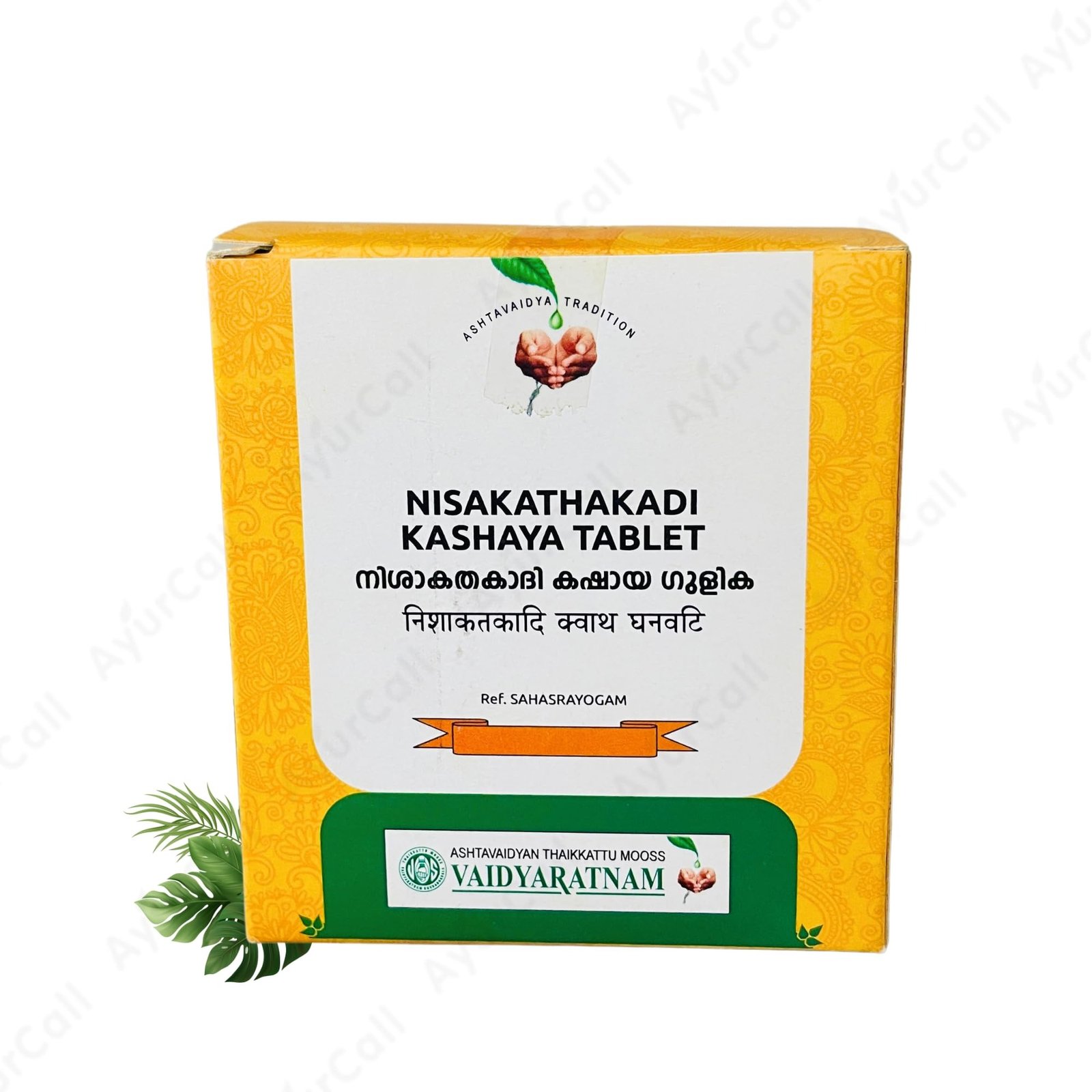 71V2AQuk74L-1.jpg Vaidyaratnam Nisakathakadi Kashaya Tablet (100 Tablets) - Image 1