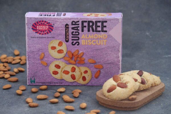 Karachi Bakery Sugar Free Almond Biscuit (250g X 2 Combo Pack) - Fast Shipping to USA & Canada