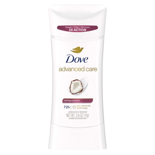 Dove Advanced Care Caring Coconut Anti-Perspirant Deodorant, 2.6 oz - Fast Shipping to USA & Canada
