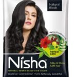 Nisha Natural Black Hair Color Dye Henna Based Black Dye Henna For Hair Men Women Hair Color Black Henna Powder Hair Color Dye Black Without Ammonia 10gm Pack of 10 - Fast Shipping to USA & Canada