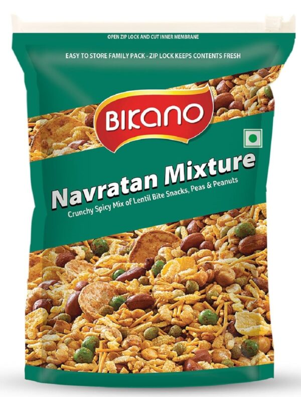 Bikano Navratan Mixture | Spicy and Crunchy | Navratan namkeen 400g+25% (Extra) - Fast Shipping to USA & Canada