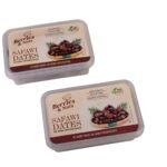 Berries And Nuts Premium Jumbo Hand Picked Fresh Safavi Dates|Kalmi Dates, Safawi Dates|1 Kg|2 Box Of 500 Grams - Fast Shipping to USA & Canada