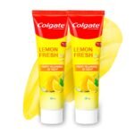 Colgate Lemon Fresh Gel Toothpaste, Fights Yellowness of Teeth, Freshens Breath, Anticavity Fluoride Toothpaste, Enamel-Safe (240gm) - Fast Shipping to USA & Canada