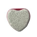 Babila Pumice Stone Soft Grip Heart-PC-V040 Grey - Fast Shipping to USA & Canada