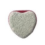 Babila Pumice Stone Soft Grip Heart-PC-V040 Grey - Fast Shipping to USA & Canada