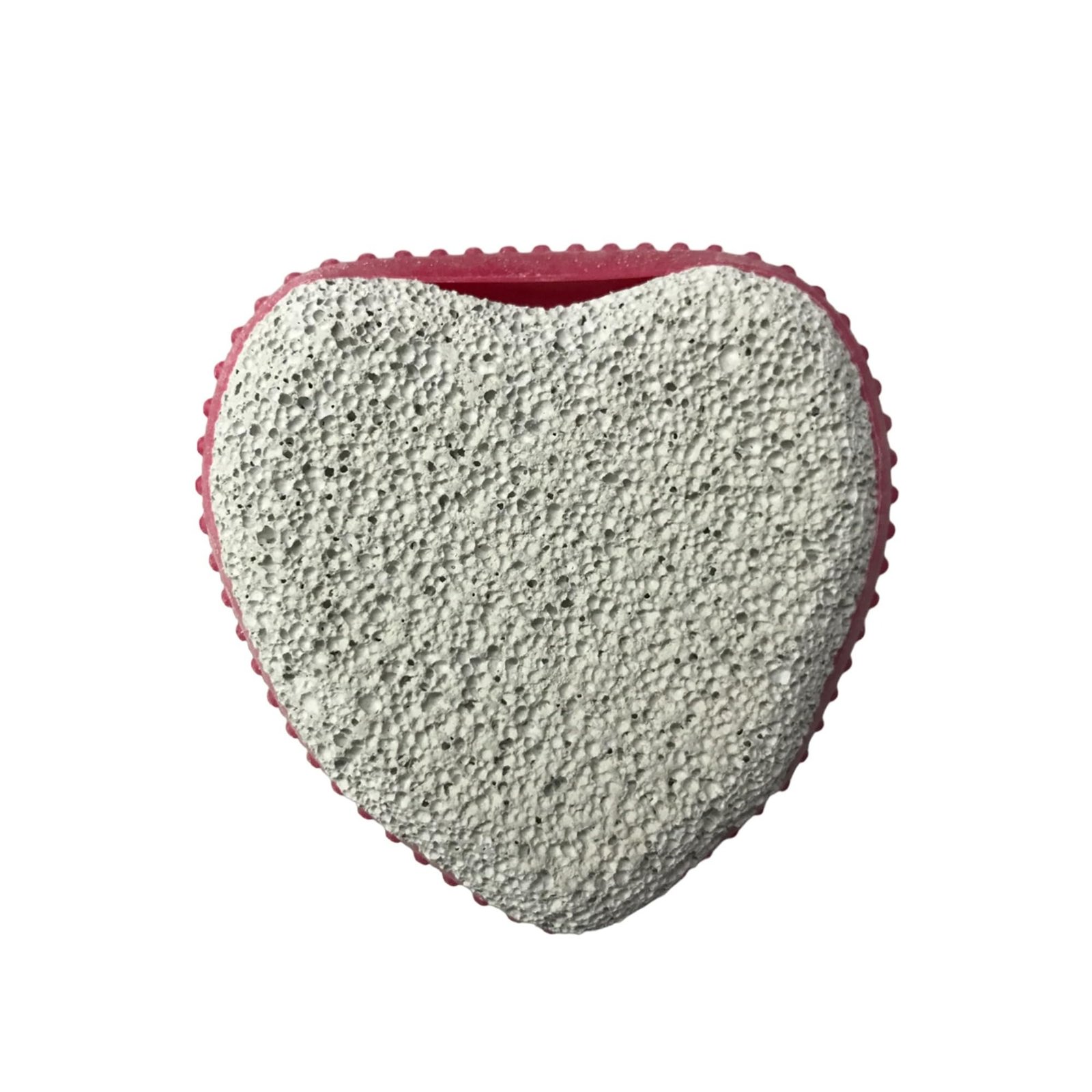 71X9ptFbLAL-1.jpg Babila Pumice Stone Soft Grip Heart-PC-V040 Grey - Fast Shipping to USA & Canada - Image 1