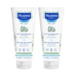 Mustela 2 in 1 Cleansing Gel, Baby Body & Hair Cleanser for Normal Skin, Tear-Free, with Natural Avocado Perseose, 6.76 Fl. Oz (Pack of 2) - Fast Shipping to USA & Canada
