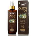 Wow Skin Science 100% Pure Castor Oil - Pure Cold Pressed Oil Blend and Hexane Free -Supports HealthierHair, Eyelashes, Skin & Nails | No Mineral Oil & Silicones - 200 ml - Fast Shipping to USA & Canada