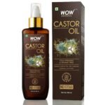 Wow Skin Science 100% Pure Castor Oil - Pure Cold Pressed Oil Blend and Hexane Free -Supports HealthierHair, Eyelashes, Skin & Nails | No Mineral Oil & Silicones - 200 ml - Fast Shipping to USA & Canada