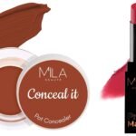 MILA Beaute Pro Matte Lipstick | Creamy Matte Lipstick | Shade - Neerja, 4.2g Conceal It Pot Concealer For Face Makeup | Shade - (Orange Corrector, 4g) - Fast Shipping to USA & Canada