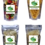 Organic Bites Combo of Golden Fingers/Mix Fryums/Wheel Shape Fryums/Jeera Rice Papad -800 gm - Fast Shipping to USA & Canada