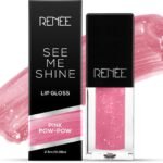 Renee See Me Shine Lip Gloss - Pink Pow Wow 2.5ml | Glossy Non Sticky & Non Drying Formula | Long Lasting Moisturizing Effect | Compact and Easy to Carry - Fast Shipping to USA & Canada