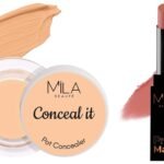 MILA Beaute Pro Matte Lipstick | Creamy Matte Lipstick | Shade - Raazi, 4.2g Conceal It Pot Concealer For Face Makeup | Shade - (Medium Beige, 4g) - Fast Shipping to USA & Canada