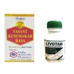 Unjhaa Vasant Kusumakar Rasa 100 Tablets with Livotab 60tabs