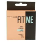 Maybelline New York Fit Me 12Hr Matte+Poreless Spf28 Pa+++ Oil Control Compact Powder For Normal Skin Types 115 Ivory, Natural, 8Gm - Fast Shipping to USA & Canada