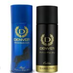 DENVER Caliber & Sporting Club Goal Deodorant - 200ML Each (Combo Pack of 2) | Long Lasting Body Deo Spray - For Men - Fast Shipping to USA & Canada