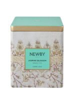 Newby Jasmine Blossom Green Tea Loose Leaf Caddy | Fine Green Tea Leaves & Scent of Natural Jasmine Flower | 125g - Fast Shipping to USA & Canada