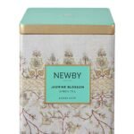 Newby Jasmine Blossom Green Tea Loose Leaf Caddy | Fine Green Tea Leaves & Scent of Natural Jasmine Flower | 125g - Fast Shipping to USA & Canada