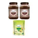 Diabliss Jaggery 750g Jar pack of 2 - Lemon Tea 500g Pouch - Low Glycemix Index Diabetic Friendly