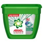 Ariel Matic 4-in-1 PODs Detergent, Pack of 32 PODs | Specially designed for use in Washing Machines only | Removes Stains | Freshens clothes | Softens Fabric | Brightens Colours | 1 POD = 1 Wash - Fast Shipping to USA & Canada