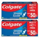 Colgate Strong Teeth Anticavity Toothpaste with Amino Shakti - 500gm (Pack of 2) - Fast Shipping to USA & Canada
