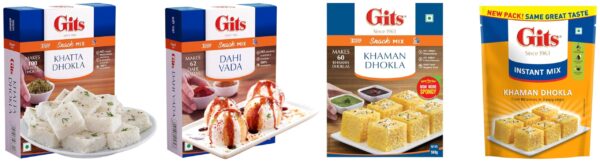 Gits Khaman Dhokla Mix, Khatta Dhokla Mix, and Dahi Vada Mix Combo Pack (500g Each) | Authentic Indian Snack Mixes | Quick & Easy Homemade Snacks - Fast Shipping to USA & Canada