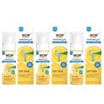 WOW Skin Science Sunscreen Gel For Dry Skin | SPF 50 PA++++ | With Aloe Vera & Hyaluronic | Hydrates Skin | Lightweight | Quick Absorbing | No White Cast | UVA & UVB Protection | 50 ml |Pack of 3 - Fast Shipping to USA & Canada