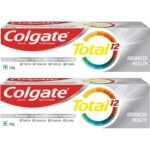 Colgate Total 12 Whole Mouth Health 120G Advanced Cavity Protection Health Toothpaste(240G, Pack Of 2, 120G Each) - Fast Shipping to USA & Canada