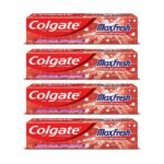 Colgate Maxfresh Spicy Fresh Red Gel Toothpaste, 150g (Pack of 4) - Fast Shipping to USA & Canada