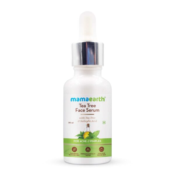 Mamaearth Tea Tree Face Serum For Acne Prone Skin With Tea Tree & Salicylic Acid For Acne & Pimples, 30ml - Fast Shipping to USA & Canada