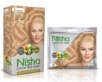 Nisha Cream Hair Color Rich Bright Long Lasting Hair Colouring For Ultra Soft Deep Shine 100% Grey Coverage Conditioning With Natural Herbs 60gm Jumbo + 40gm Sachet Pack (Ultra Blonde) - Fast Shipping to USA & Canada