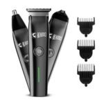 Beardo Ape-X Prime 3-in-1 Multipurpose Trimmer for Men | Grooming Kit : Beard Trimmer, Precision Trimmer, Ear & Nose Trimmer | Stainless Steel self-sharpening blades | Type C charging - Fast Shipping to USA & Canada