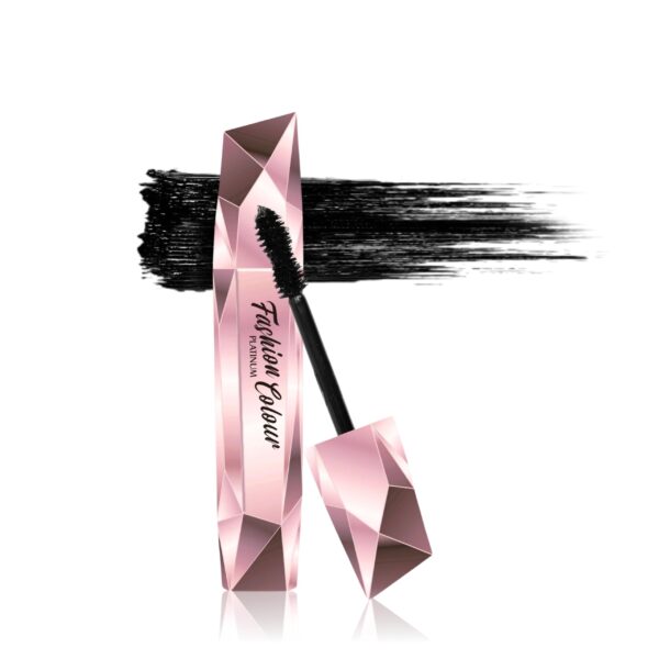Fashion Colour Platinum 24 Hour Volume Mascara | Highly Pigmented Colour | Mascara For Women | Volumising Mascara | Up to 24 Hours Stay | Waterproof with Intense Jet Black Color | (10gm) - Fast Shipping to USA & Canada
