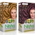 Nisha Cream Hair Color Rich Bright Long Lasting Hair Colouring For Ultra Soft Deep Shine 100% Grey Coverage Conditioning With Natural Herbs Honey Blonde and Wine Burgundy (Pack of 2) - Fast Shipping to USA & Canada