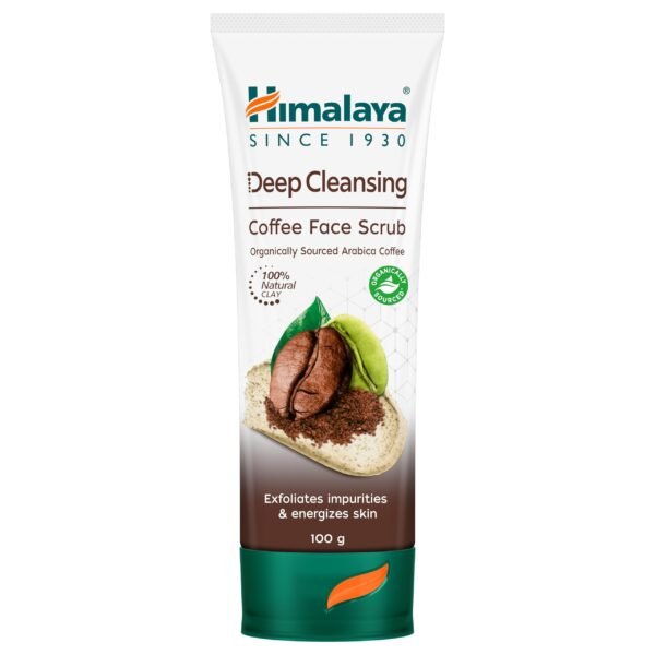 Himalaya Deep Cleasing Coffee Face Scrub | Organically sourced Arabica Coffee | 100% Natural Exfoliants | Exfoliates blackheads & impurities | Paraben free | 100g - Fast Shipping to USA & Canada