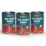 Abbie's Red Kidney Beans, 1200 Gram Pack Of 3 (400 G Each)|Precooked Red Kidney Beans, Best For Indian Curry (Rajma), Salad Etc.|Ready To Cook & Ready To Eat (Set Of 3) - Fast Shipping to USA & Canada